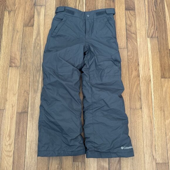 Columbia Ski Snowboard Gray Snow Pants Youth Out-Grow System Internal Size S - Picture 1 of 6